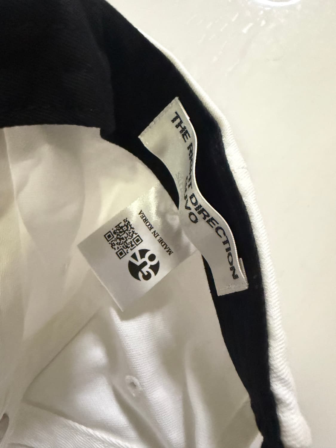 구보(GUVO) 'Poser Vintage Cap, white&black 상품이미지3