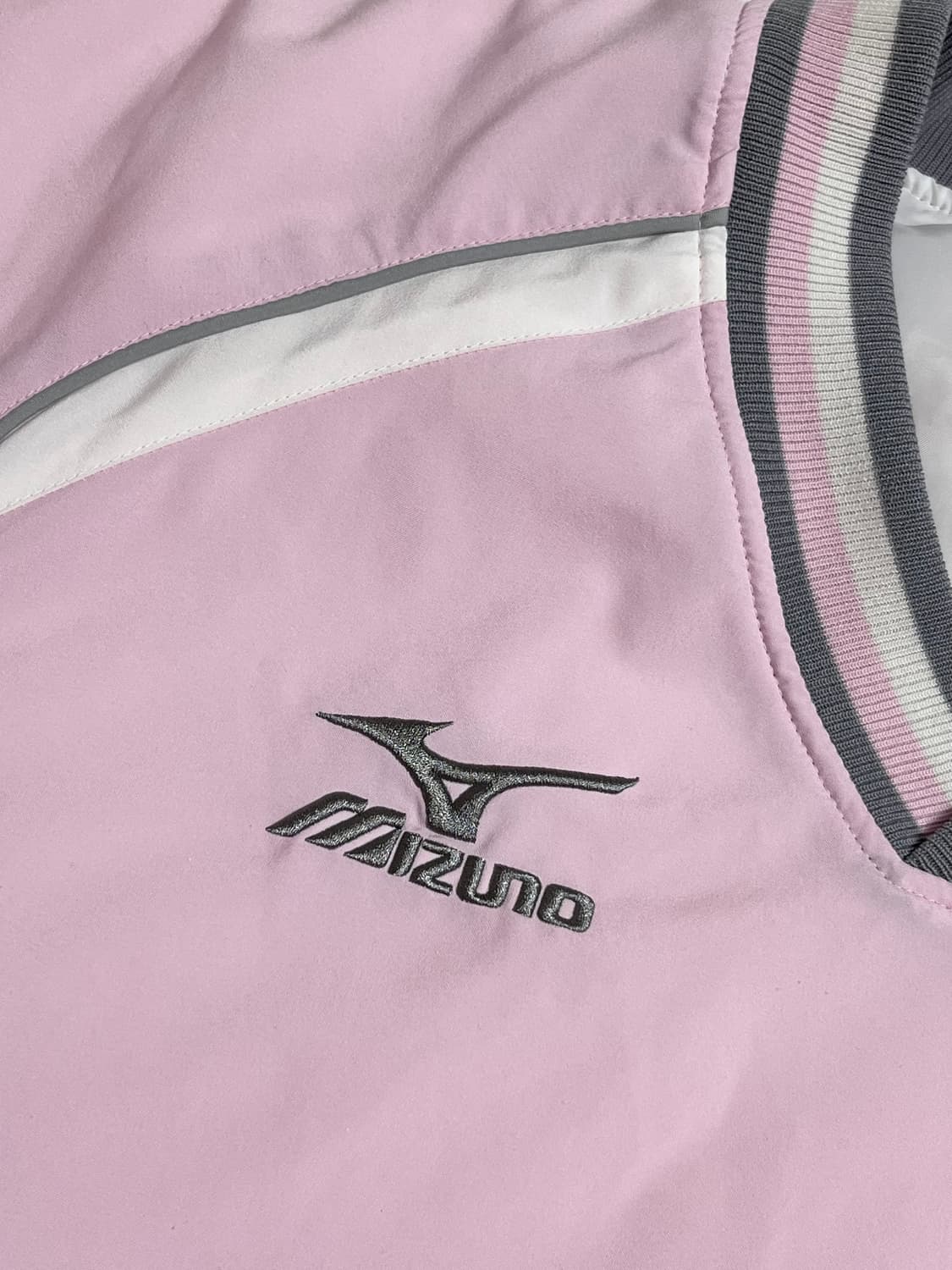 미즈노 빈티지 핑크 딸기우유 회핑 웜업 상품이미지1