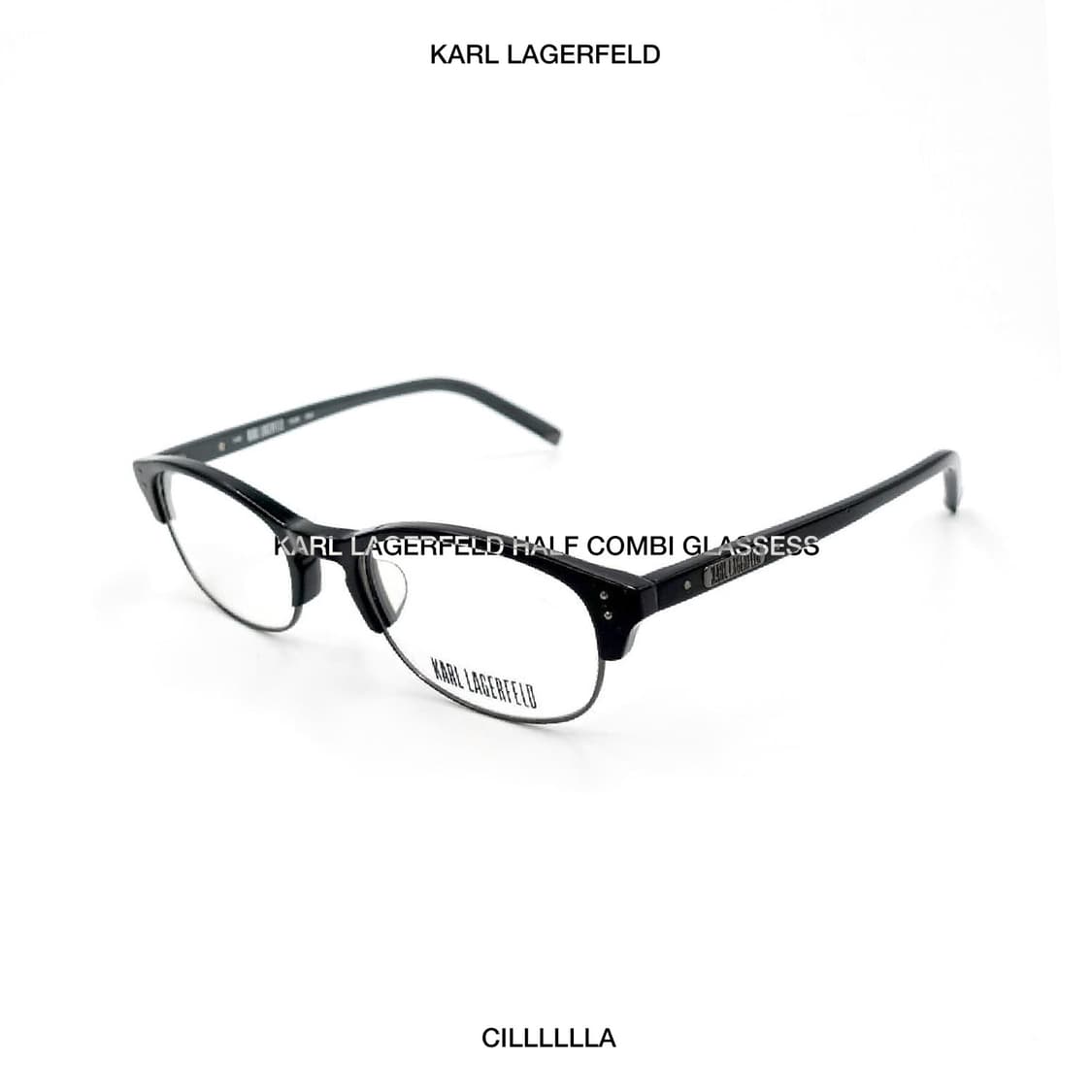 KARL LAGERFELD 칼라거펠트 빈티지 하금테 긱시크 안경 상품이미지1