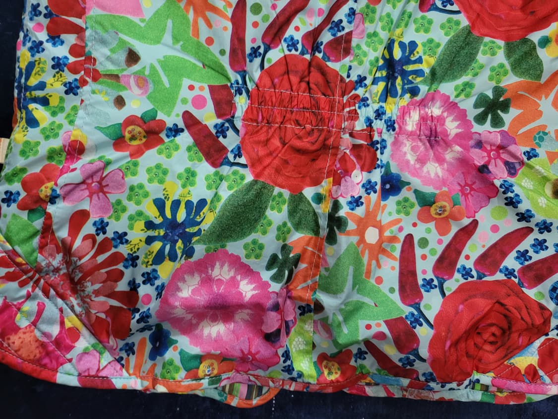 오일릴리 정품 플라워 패턴 후드 패딩 조끼 상품이미지5