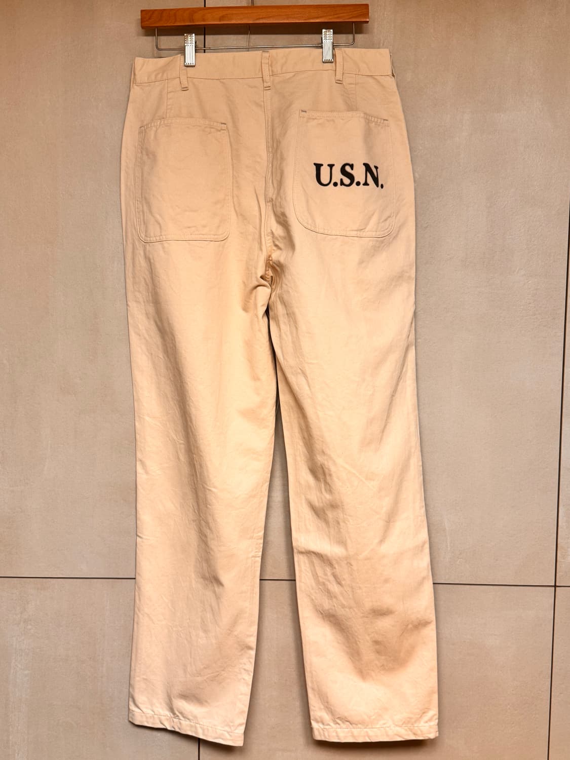 콜림보 해군 유백색 팬츠 40 사이즈(약 34) 상품이미지1