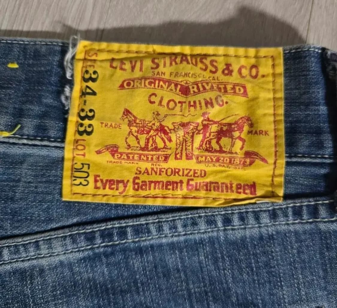 리바이스 503 일본판 데님팬츠.  
싸이즈 32 상품이미지6