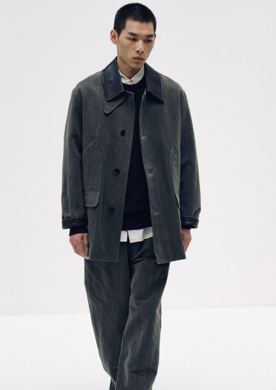 캡틴 선샤인 Cotton Hemp Work Coat (Sumi) / 2회 상품이미지2