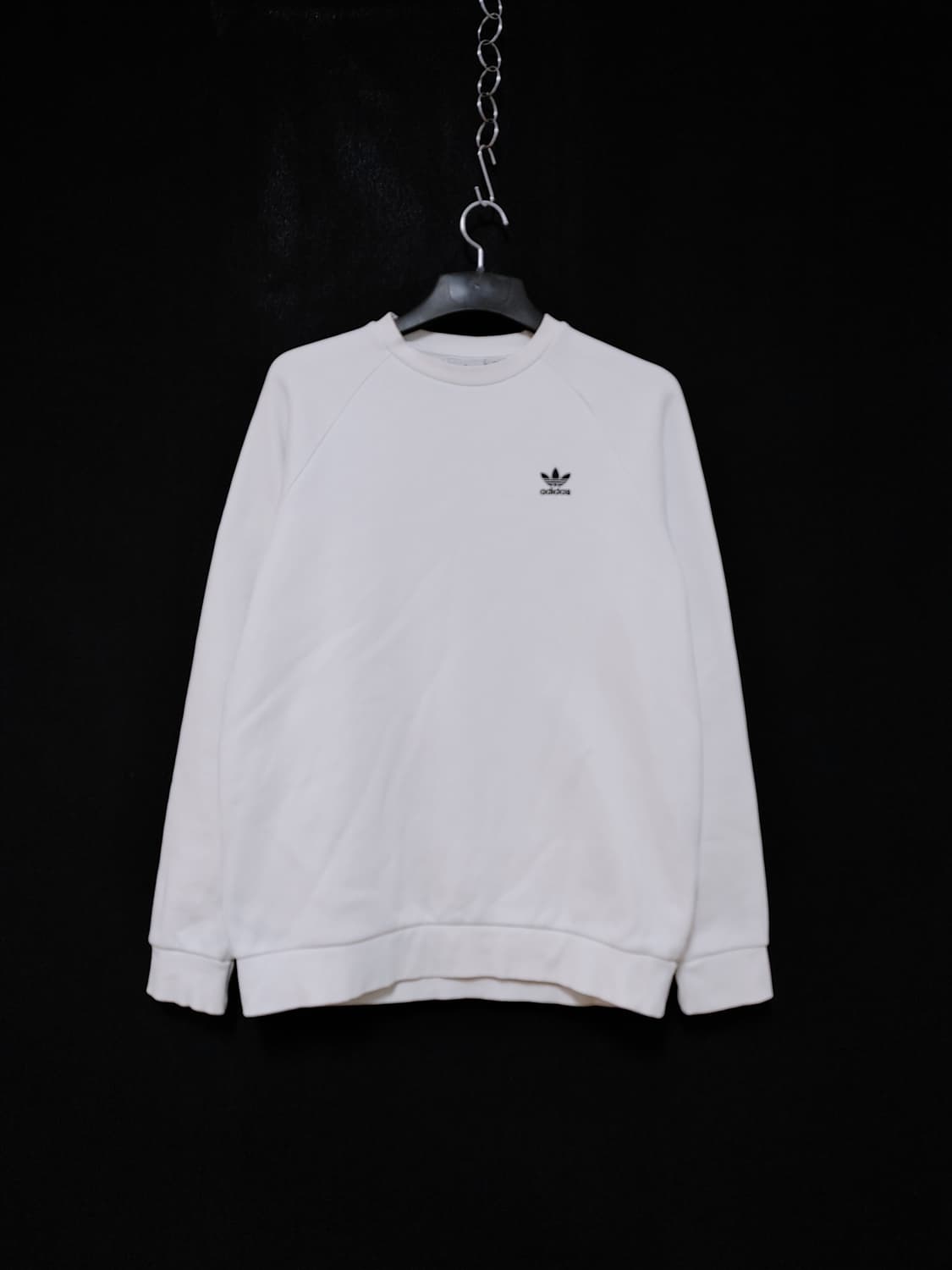 ADIDAS 아디다스 안감기모 나그랑스타일 화이트 맨투맨 상품이미지1