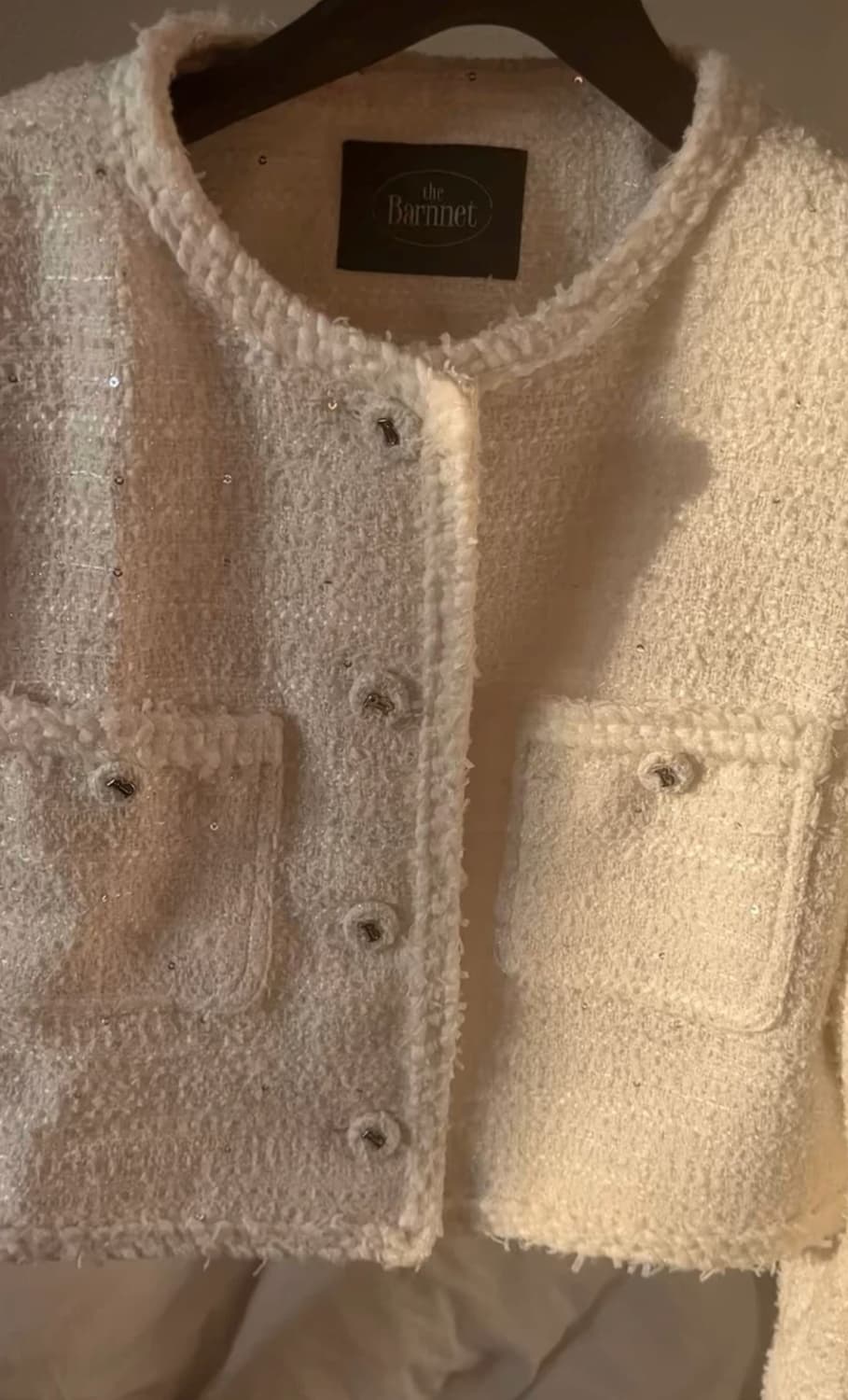 더바넷 멜리나 펄 트윙클 트위드 자켓 세상품 (원가24만) 상품이미지4