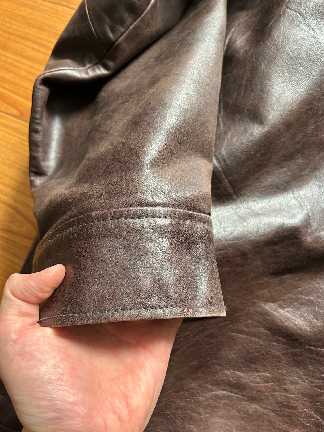 올드 갭 레더 카코트 xxl 상품이미지7