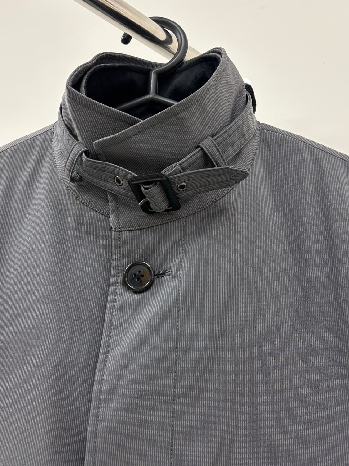 빈티지 그레이 하이넥 코트 점퍼 상품이미지7