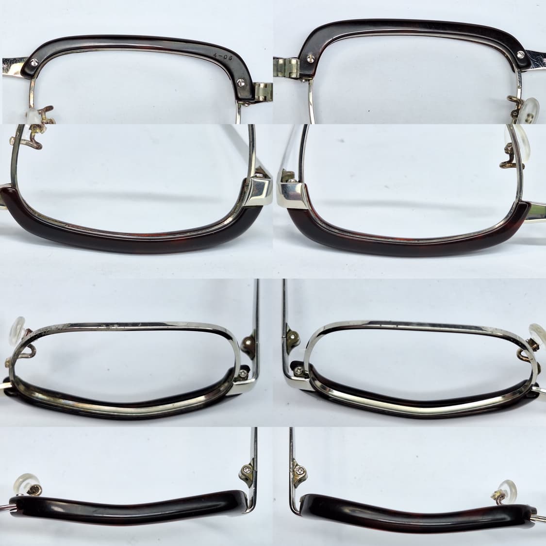 80s 일본 ROSIER n38 SPM 100 선플래티늄 하금테 안경테 상품이미지6