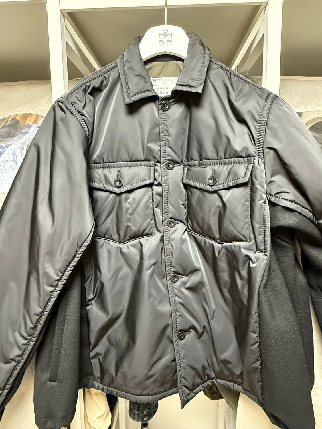 사카이 스포츠 믹스 패디드 셔츠 상품이미지1