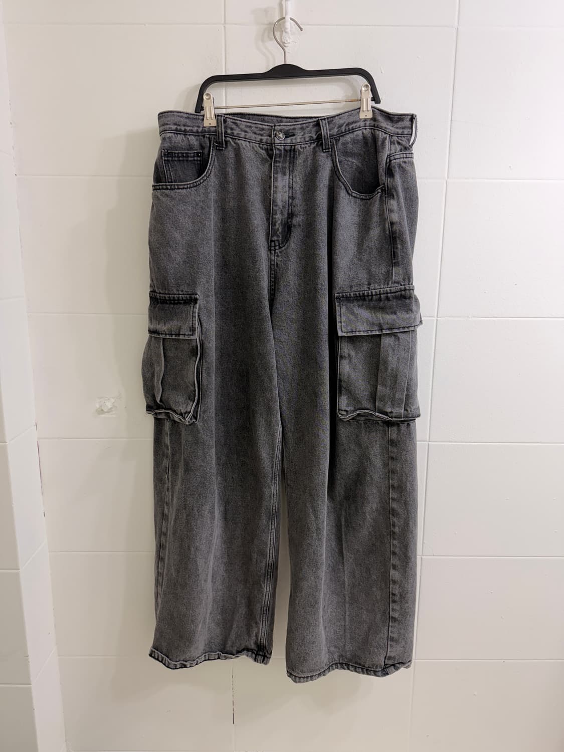 빈티지 무채색 펑크 아일렛 딱붙 작사 코디 세트 상품이미지8