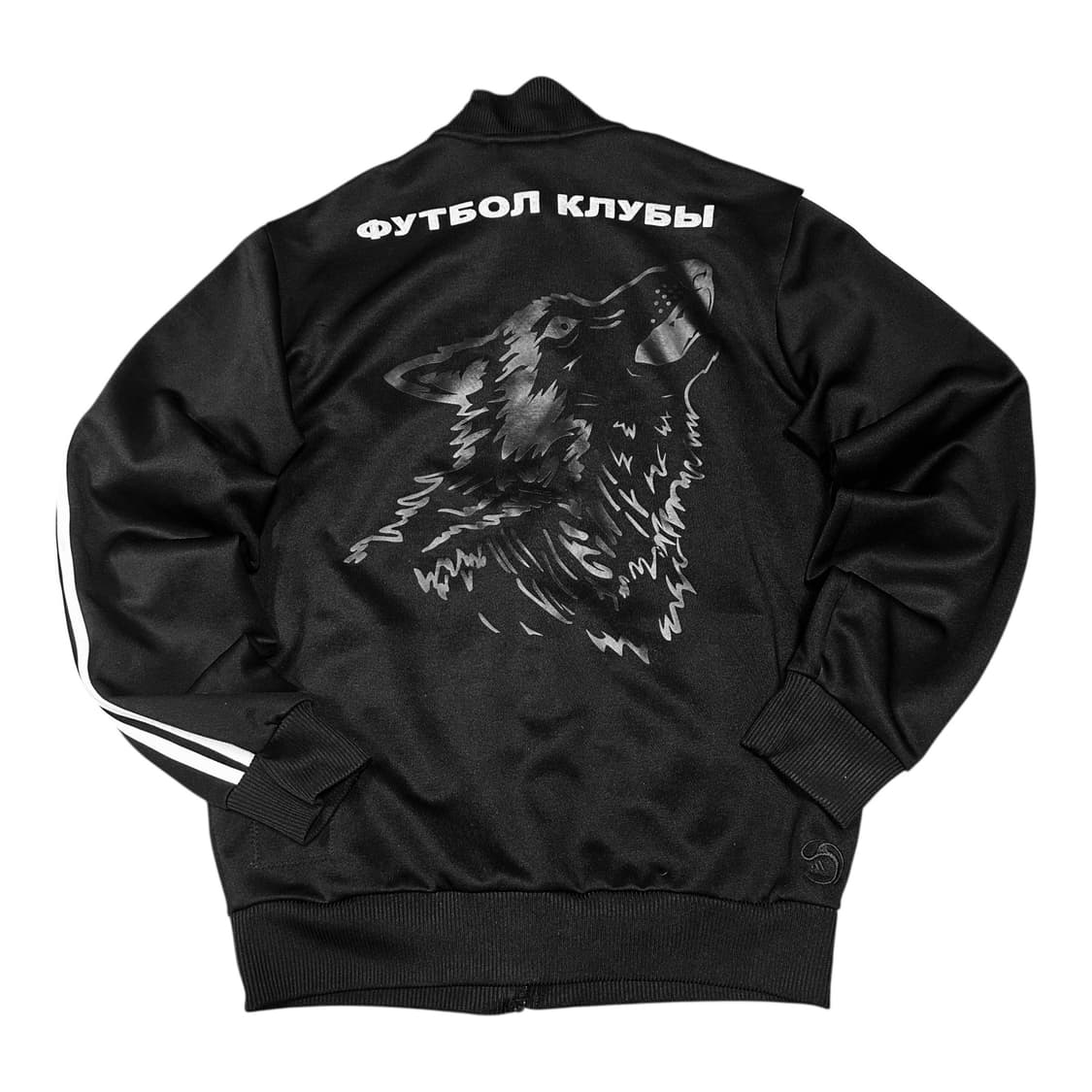 ✨ (바배) 아디다스 카이사르 울프 빅로고 블랙 트랙탑 져지 상품이미지1