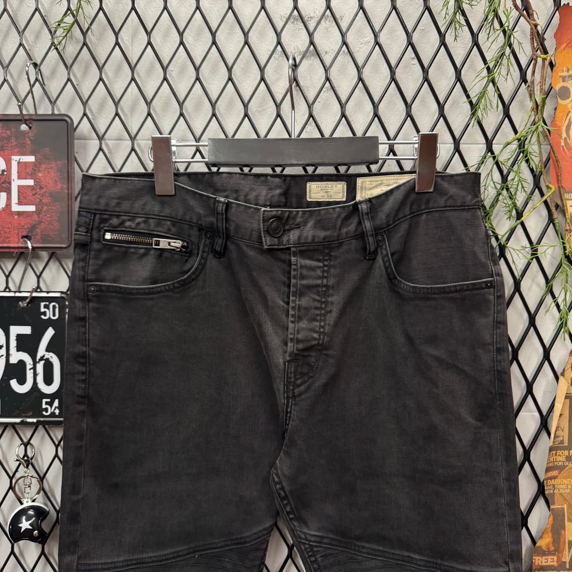 올세인츠 혹슬리 코튼 데님 팬츠 스키니핏 흑청 상품이미지3