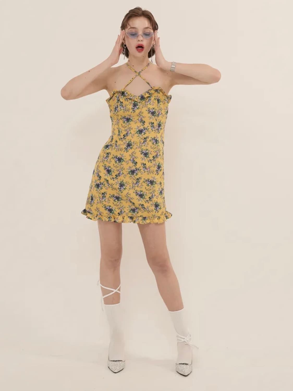 [오드원아웃] 플라워 원피스 M 상품이미지1