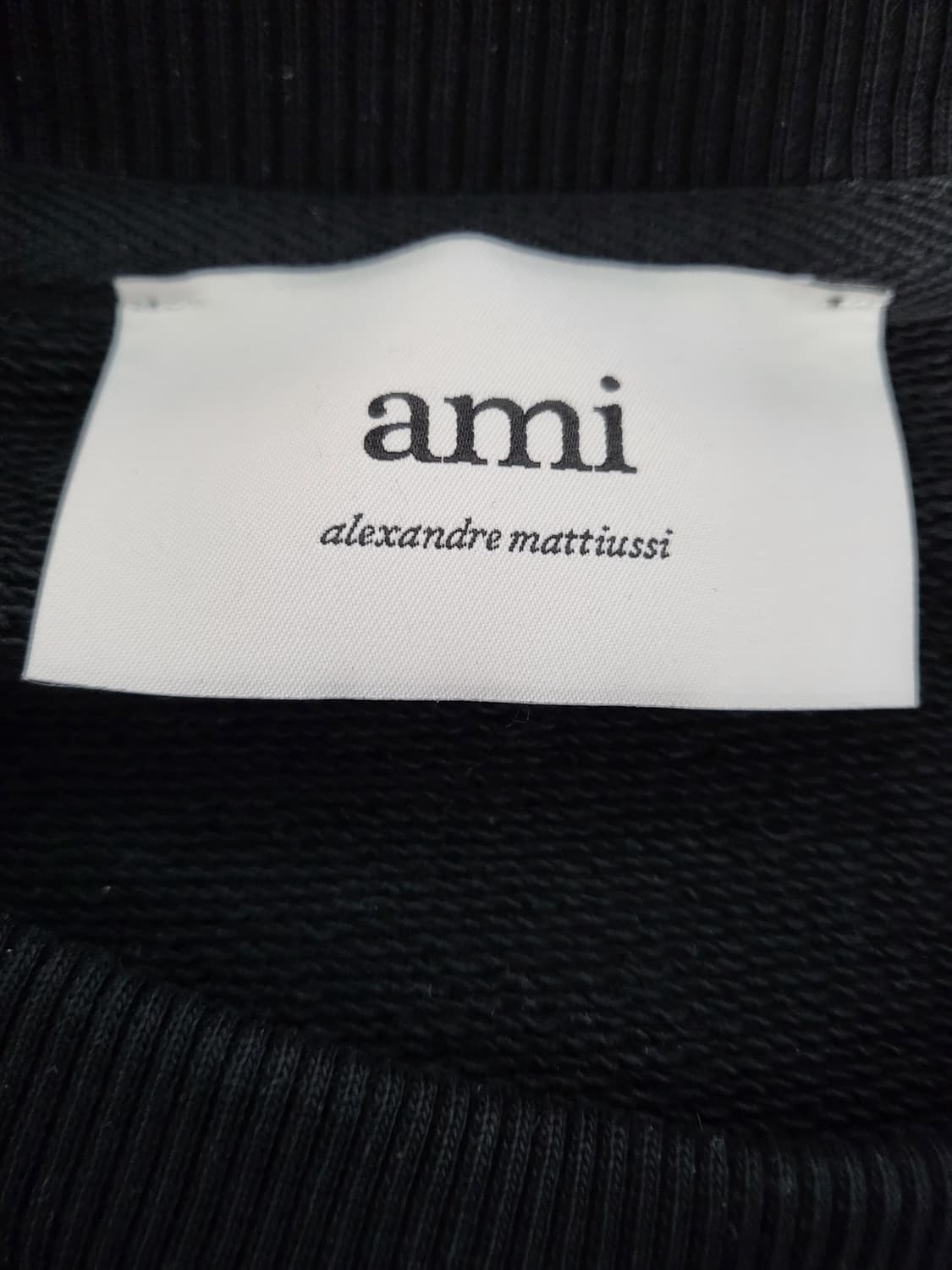 아미 스몰 하트 로고 스웨트셔츠 블랙 사이즈 S 상품이미지2