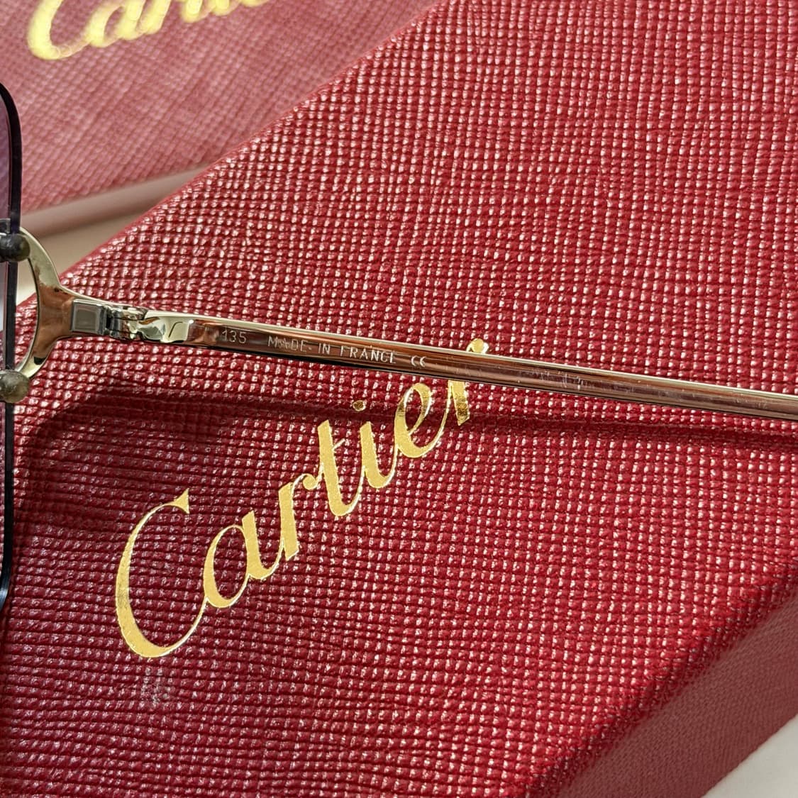 (OS) Cartier 까르띠에 C 무테 은장 선글라스 블루렌즈 상품이미지5
