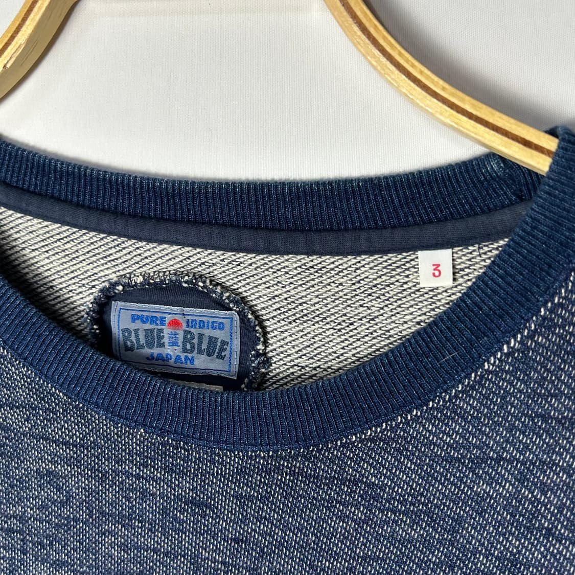 [BLUE BLUE JAPAN] 블루블루재팬 인디고 스웻 맨투맨 상품이미지4