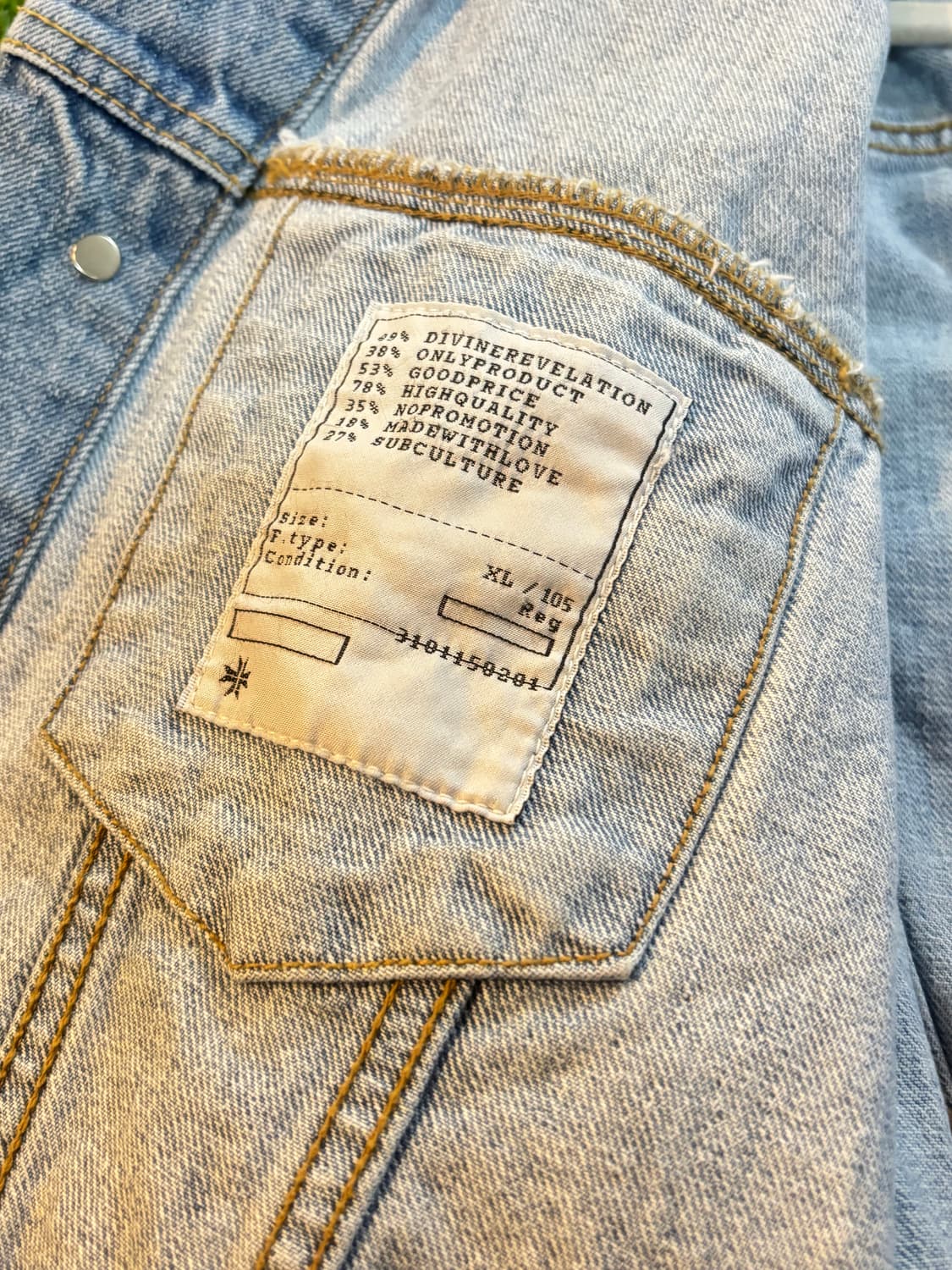 토니웩 머스크 페인팅 데님 자켓 상품이미지8