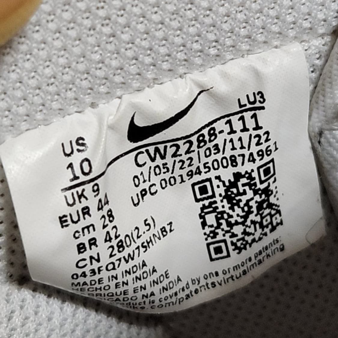 나이키 에어포스 280 로우 화이트 상품이미지7