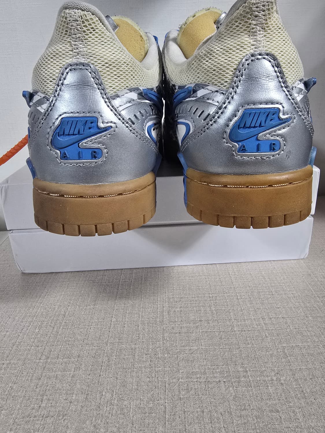 나이키 오프화이트 에어러버덩크 실버블루 255 상품이미지3