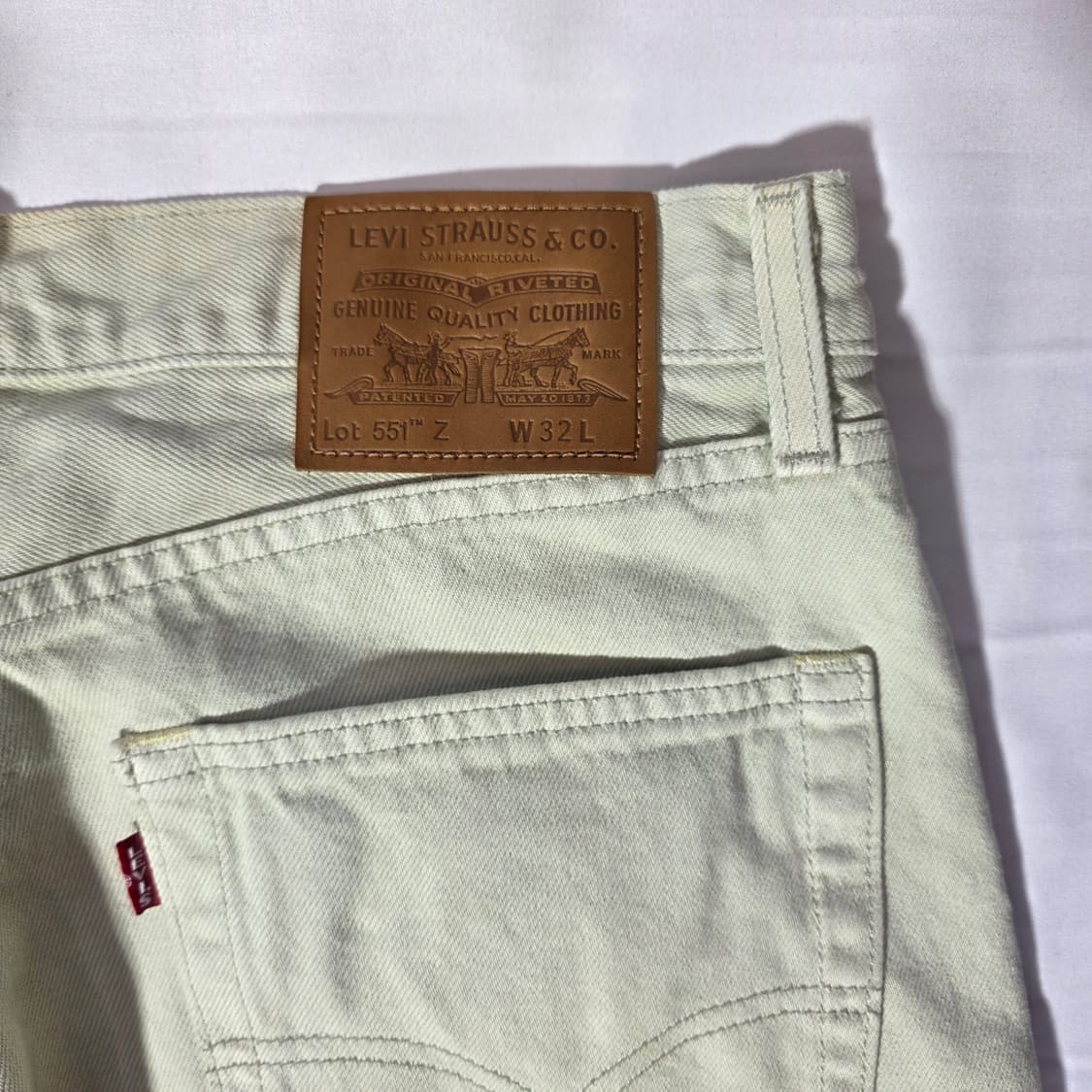 [32]리바이스 프리미엄 551 Z 크림진 데님팬츠 상품이미지6