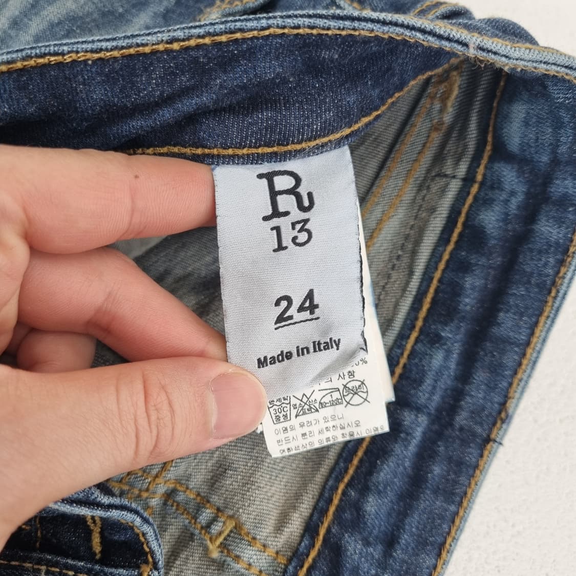 R13 SKINNY 데님진 - 24 상품이미지9