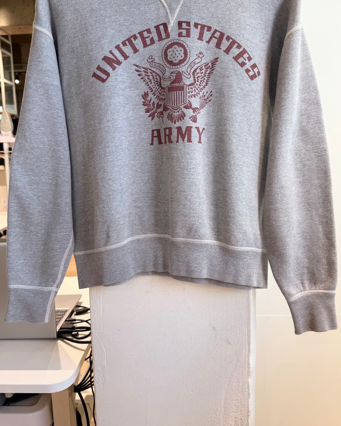 리얼 맥코이 그레이 밀리터리 스웻 셔츠  상품이미지5
