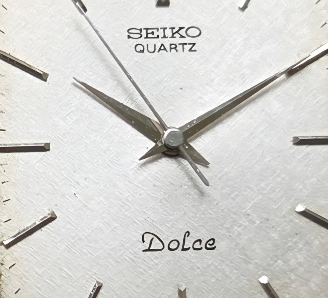 빈티지 세이코 돌체 사각탱크 텍스쳐 다이얼 칼침핸즈 논데이트 슬림쿼츠 상품이미지2