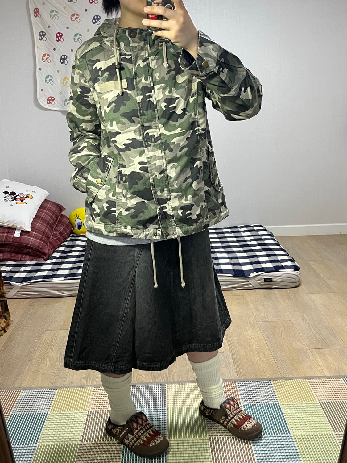 Colza 콜자 밀리터리 후드 야상 자켓 상품이미지5