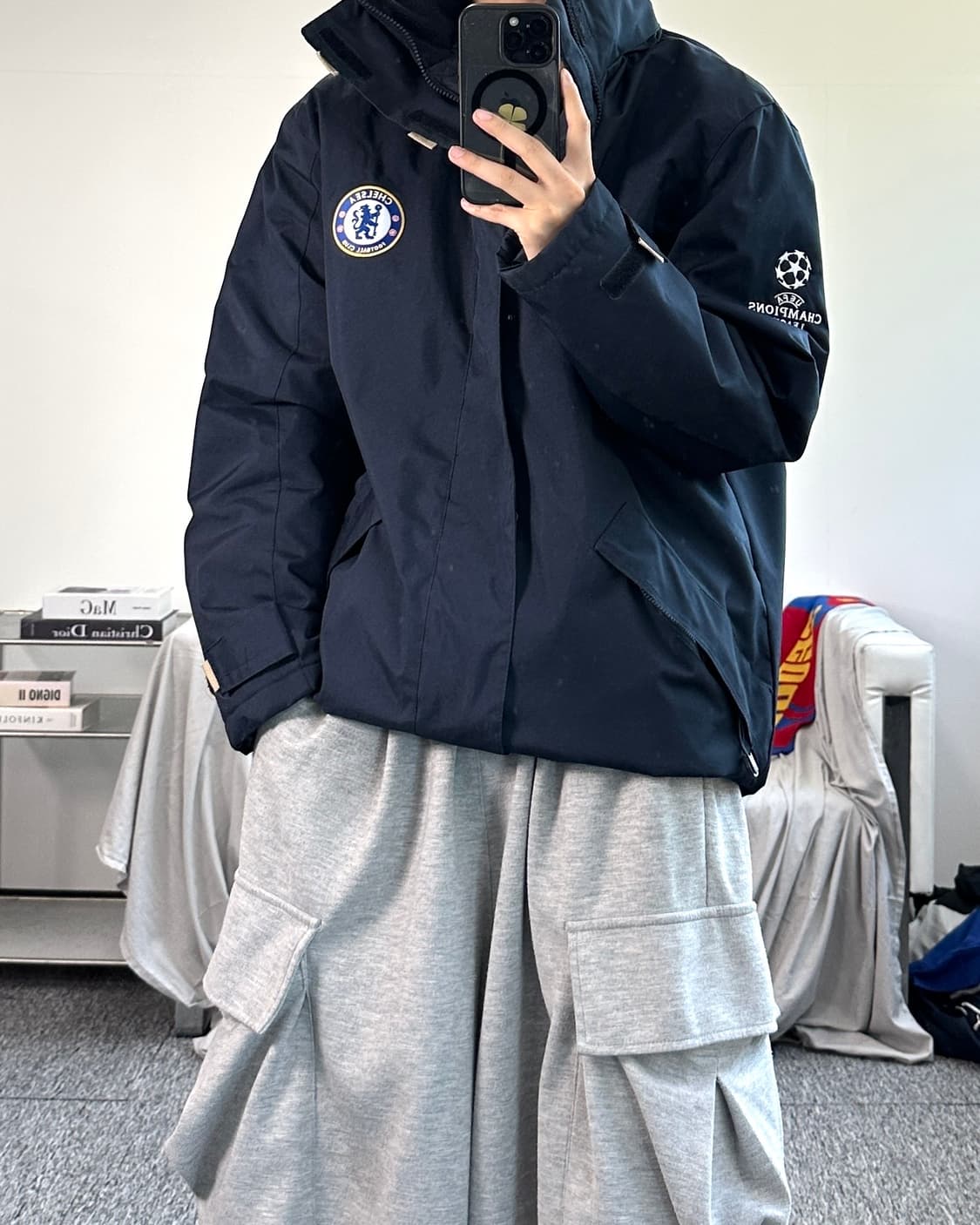 첼시 챔피언스리그 패딩 점퍼 M 상품이미지3