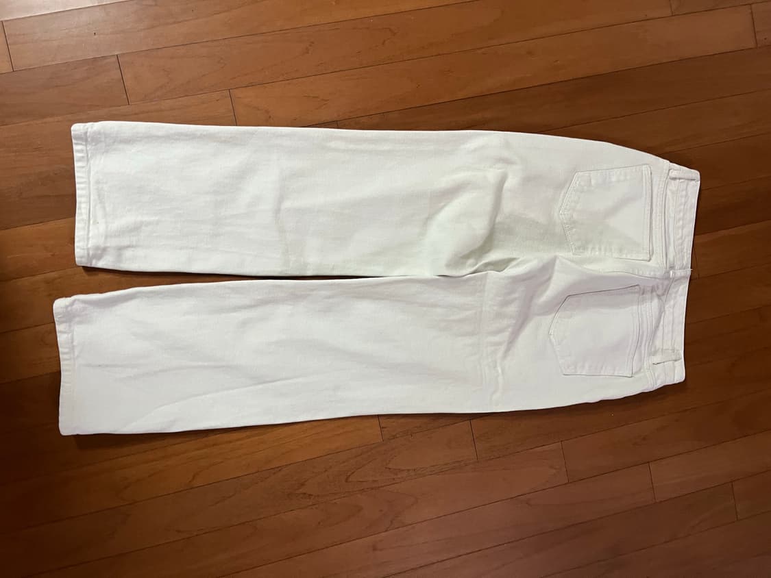 지플리시 와이드 데님 화이트 s 상품이미지3