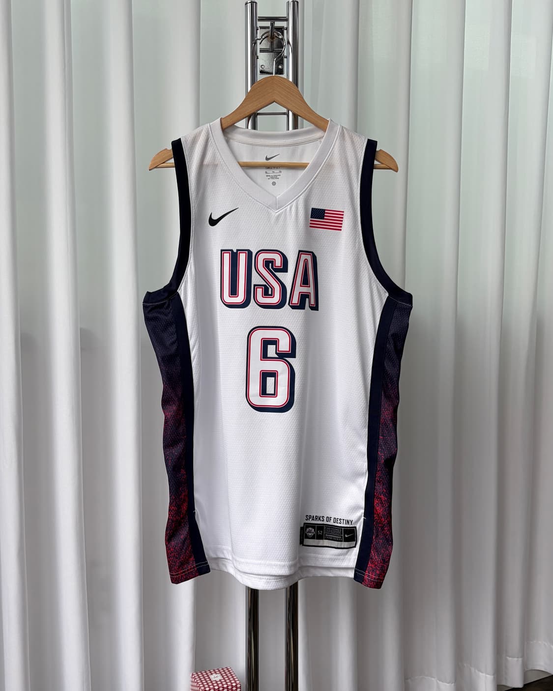 [XL]나이키 USA 2024 파리올림픽 르브론 제임스 스윙맨 유니폼 상품이미지1