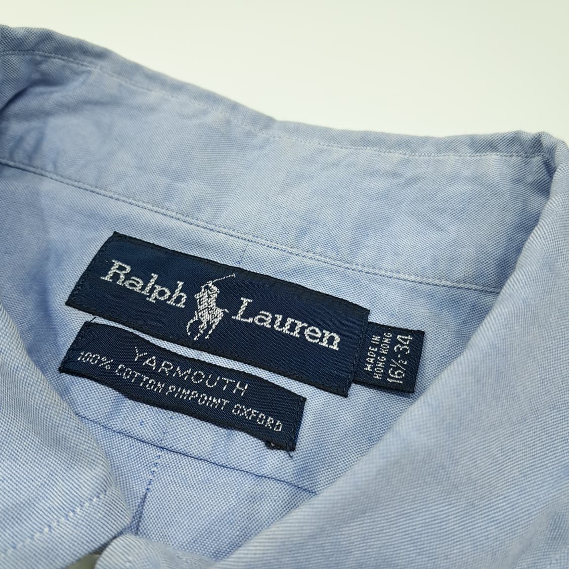 CK081 XL 폴로 90s 홍콩판 클래식 블루 셔츠 남방 상품이미지3