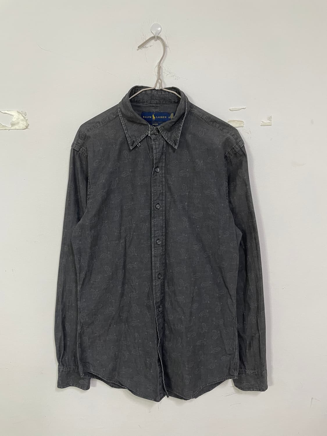 폴로랄프로렌 페이즐리 긴팔 셔츠 그레이 상품이미지2