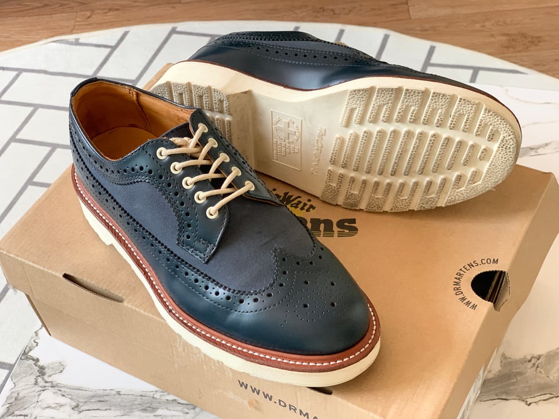 uk6 닥터마틴 알프레드 네이비 윙팁 더비슈즈 상품이미지4