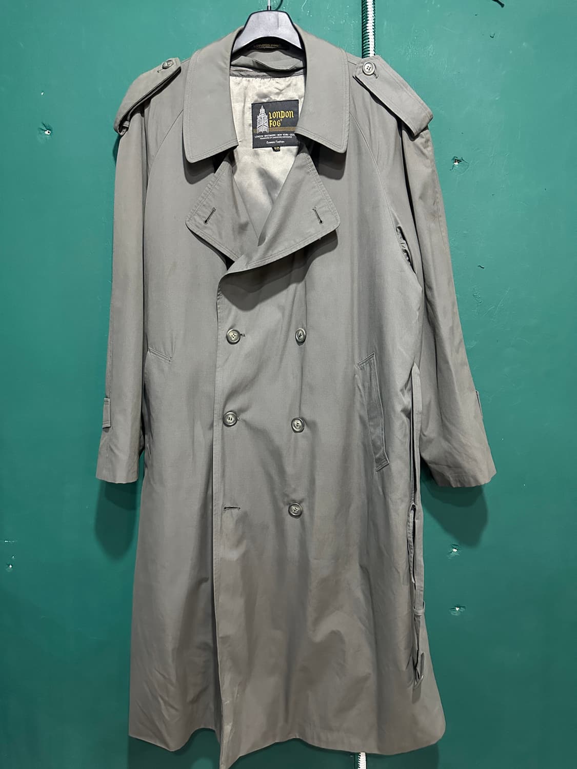 런던포그 더블트렌치코트 그레이 105 상품이미지1