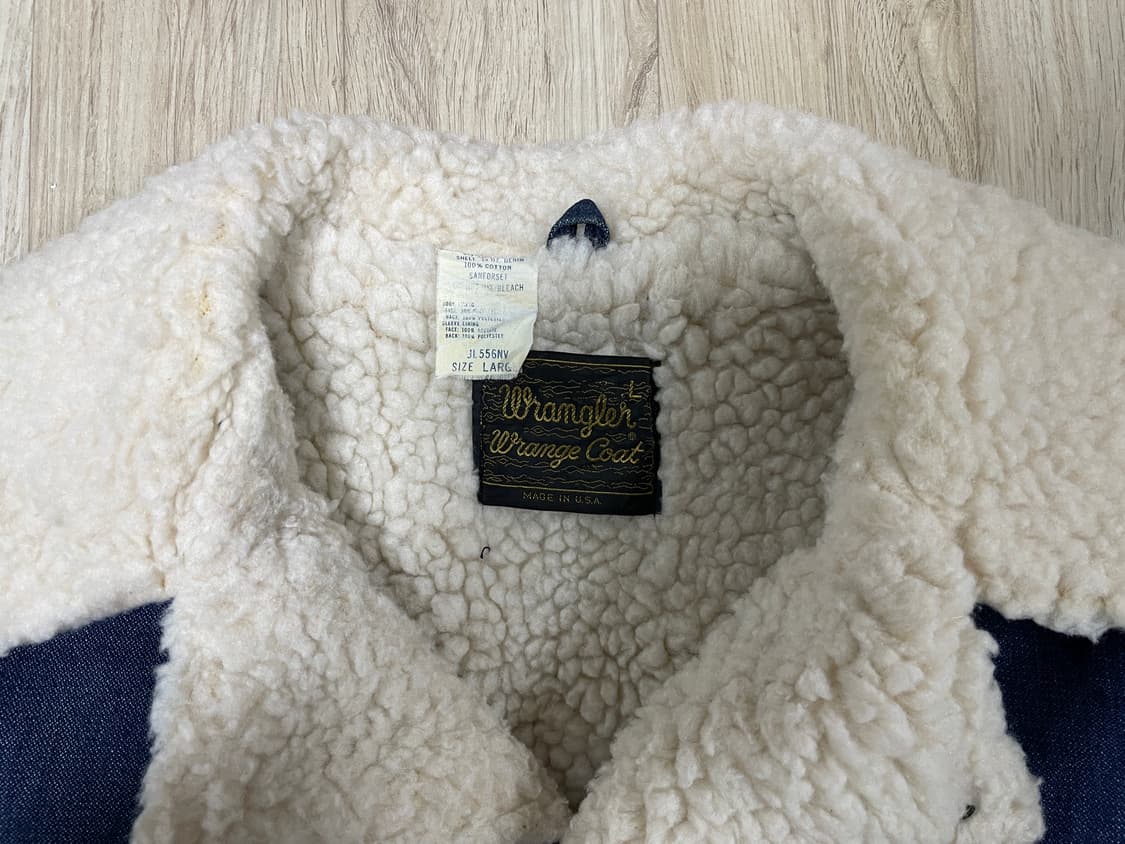 105) 70's 랭글러 데님 양털코트(미국제)민트급(RRL&LVC&폴로 상품이미지4