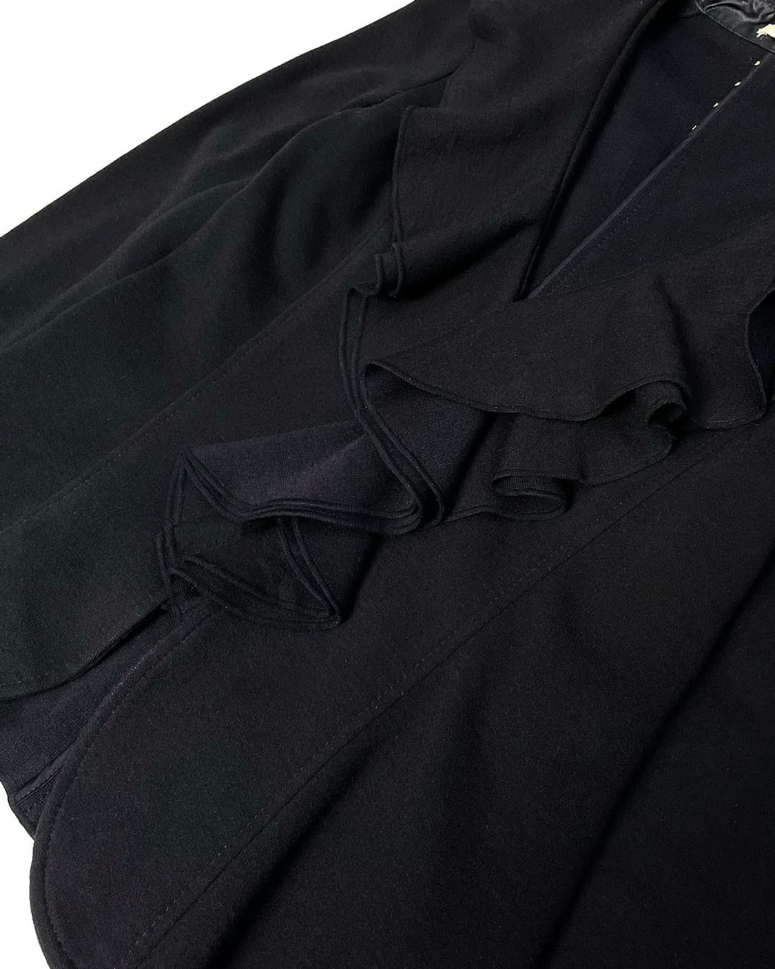 NARACAMIC 프릴 울 셔츠 자켓 상품이미지5