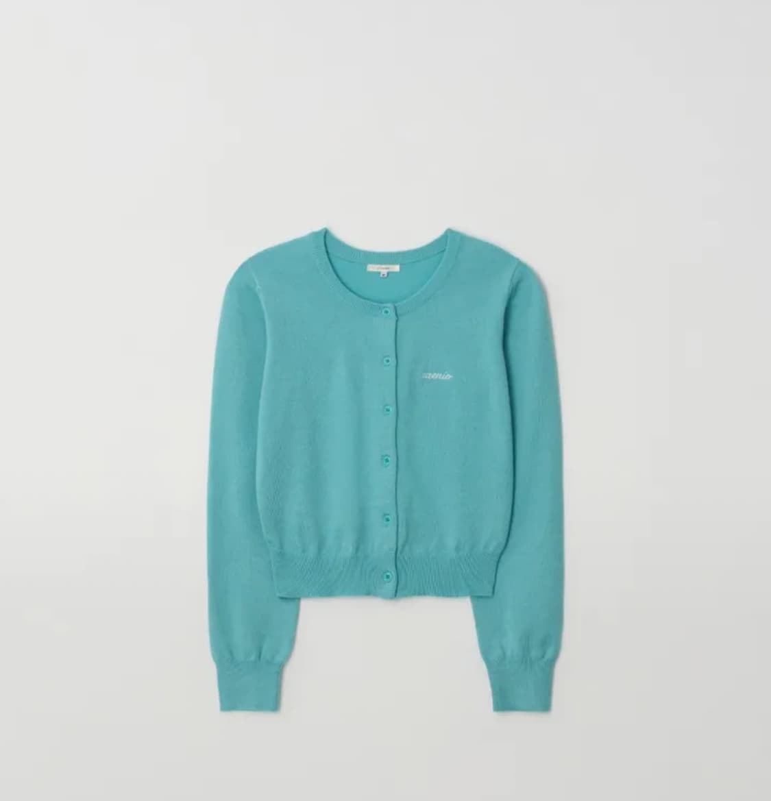 제니오 셀린 베이직 가디건 에메랄드 S사이즈 상품이미지3