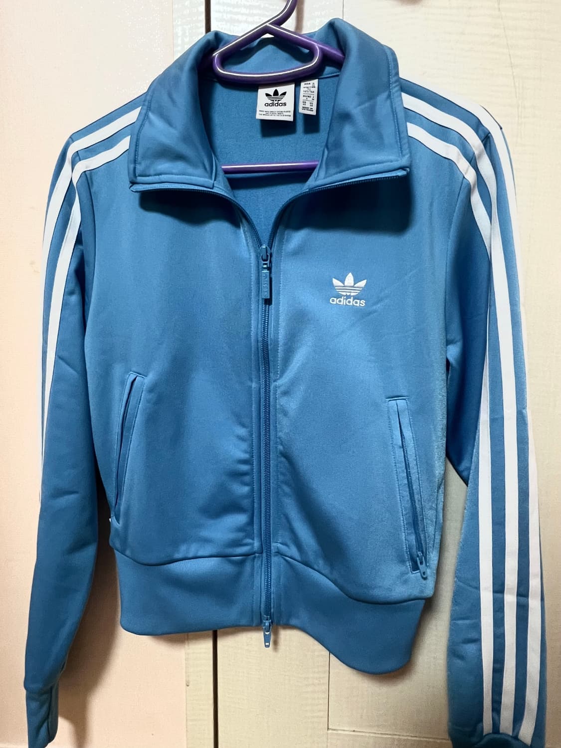 아디다스 파이어버드 트랙탑 스카이블루 xs 셋업 상품이미지2