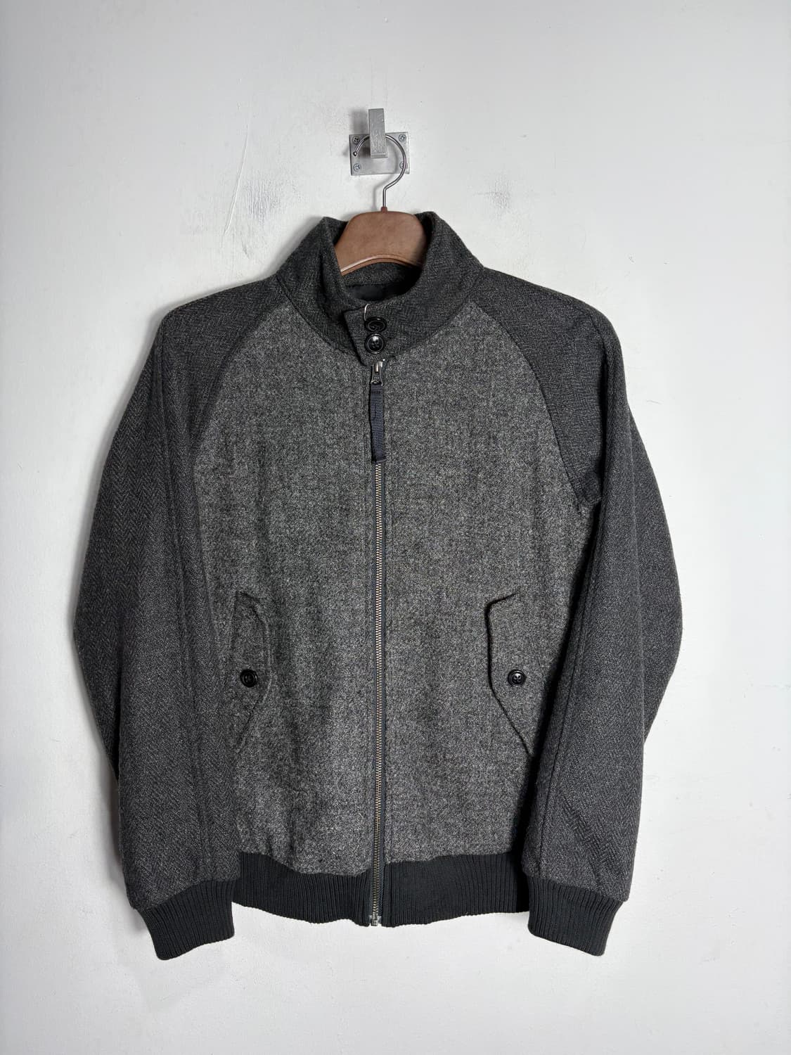 헤리스 트위드 울 블루종 상품이미지1