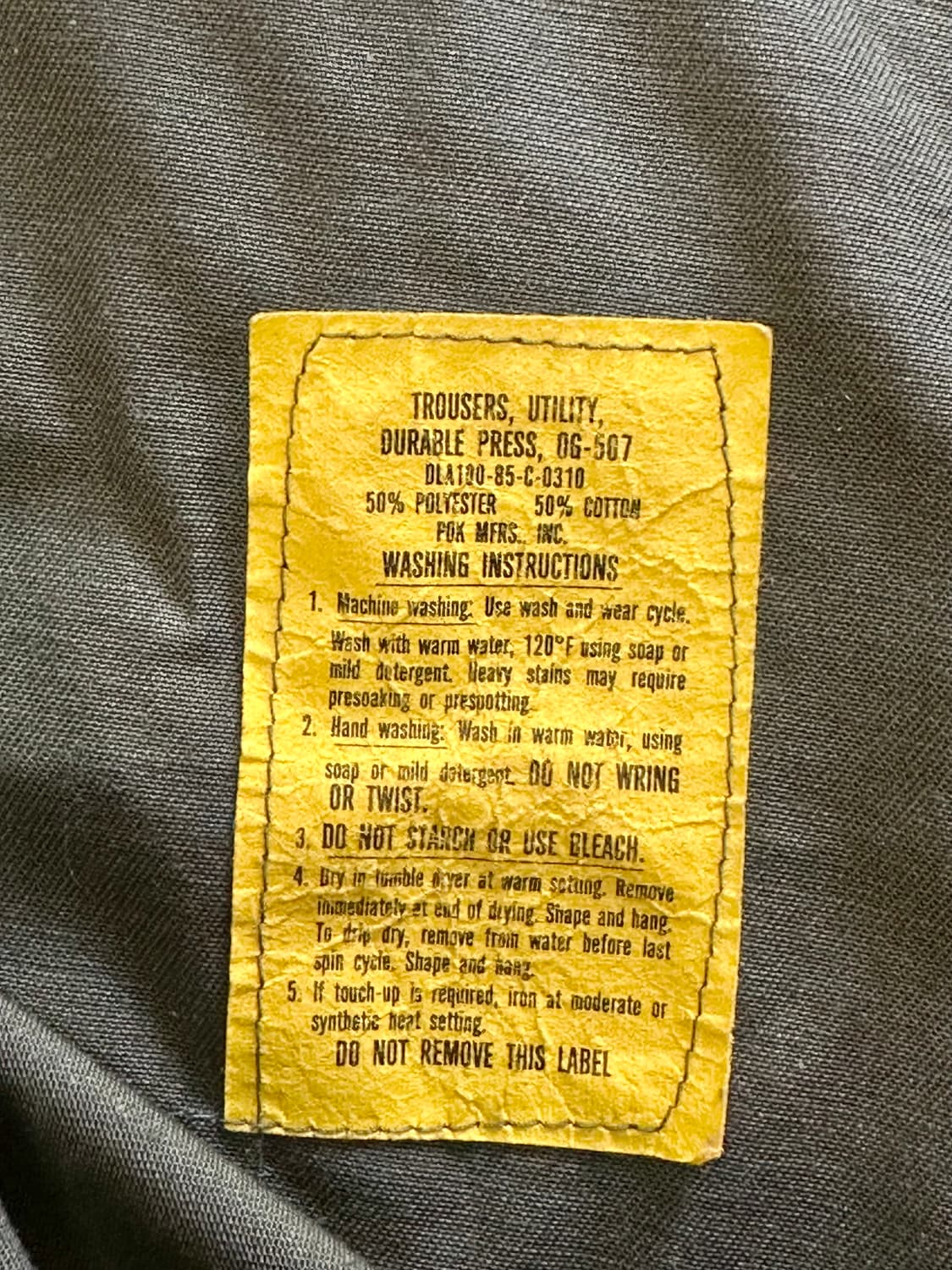 80s US Army OG-507 Utility pants - 36 상품이미지8