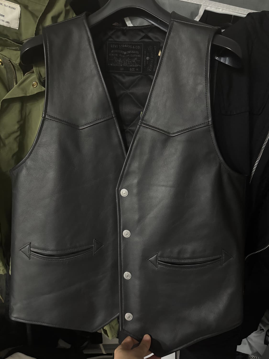 리바이스 데님티어스 레더 베스트 상품이미지1