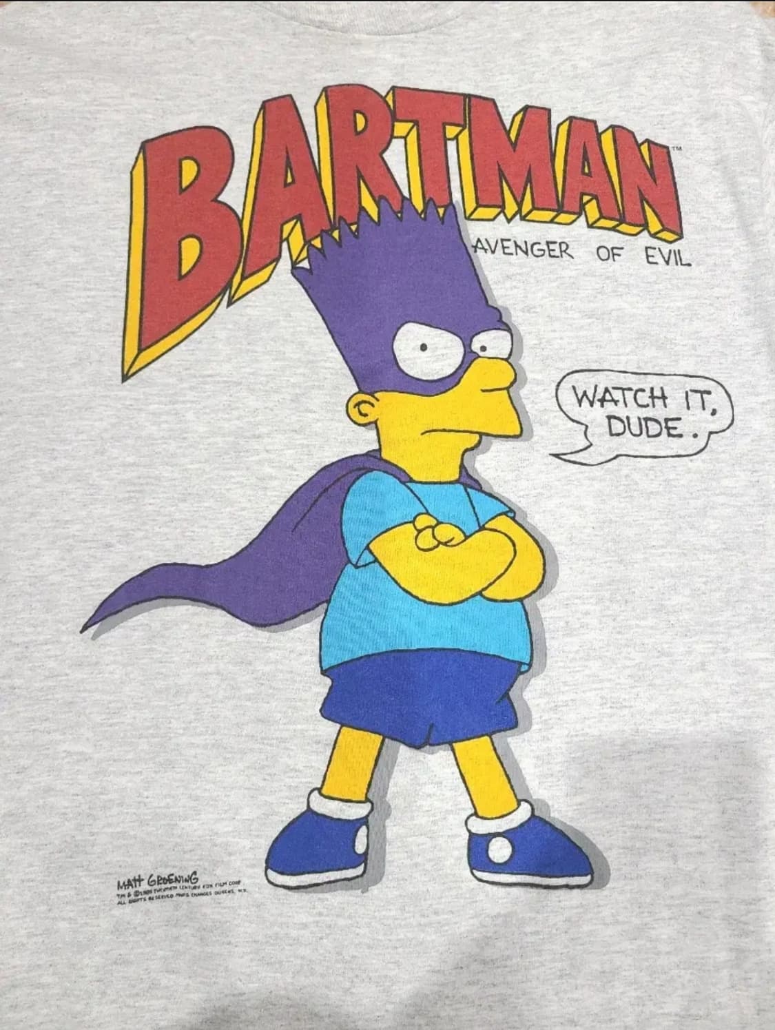 Anvil 1986 심슨 BARTMAN 빈티지티셔츠 상품이미지2