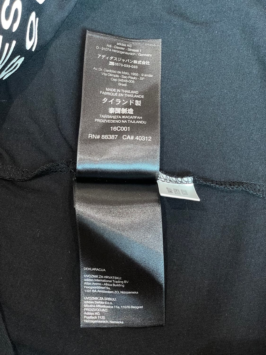 Y-3 adidas 프린팅 블랙 반팔티 상품이미지9