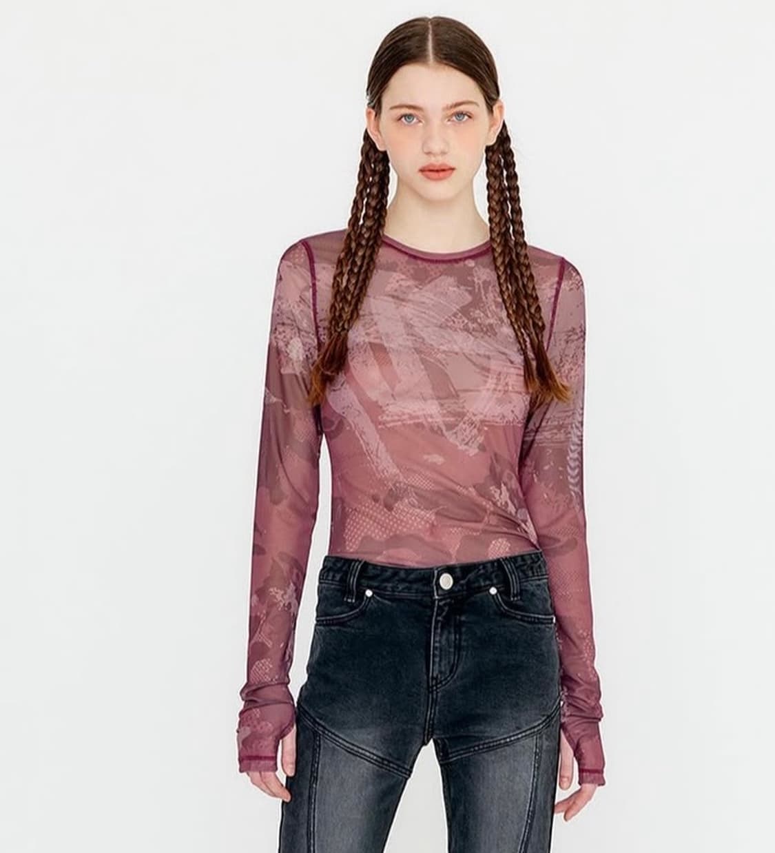 Yuse 한소희 착용 New slim fit t 상품이미지1