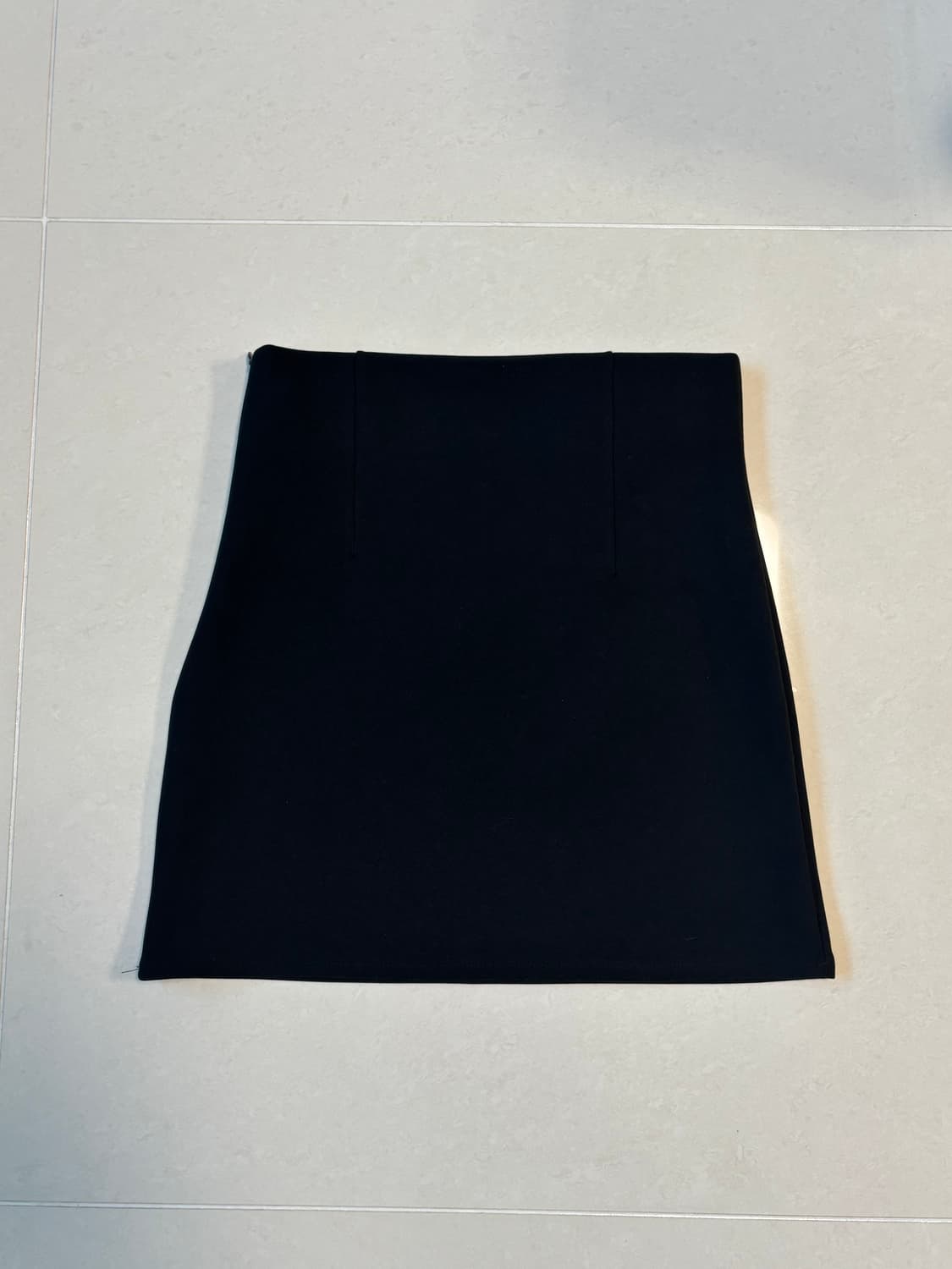 블랙 미니 스커트 검정 A라인 스커트 상품이미지1