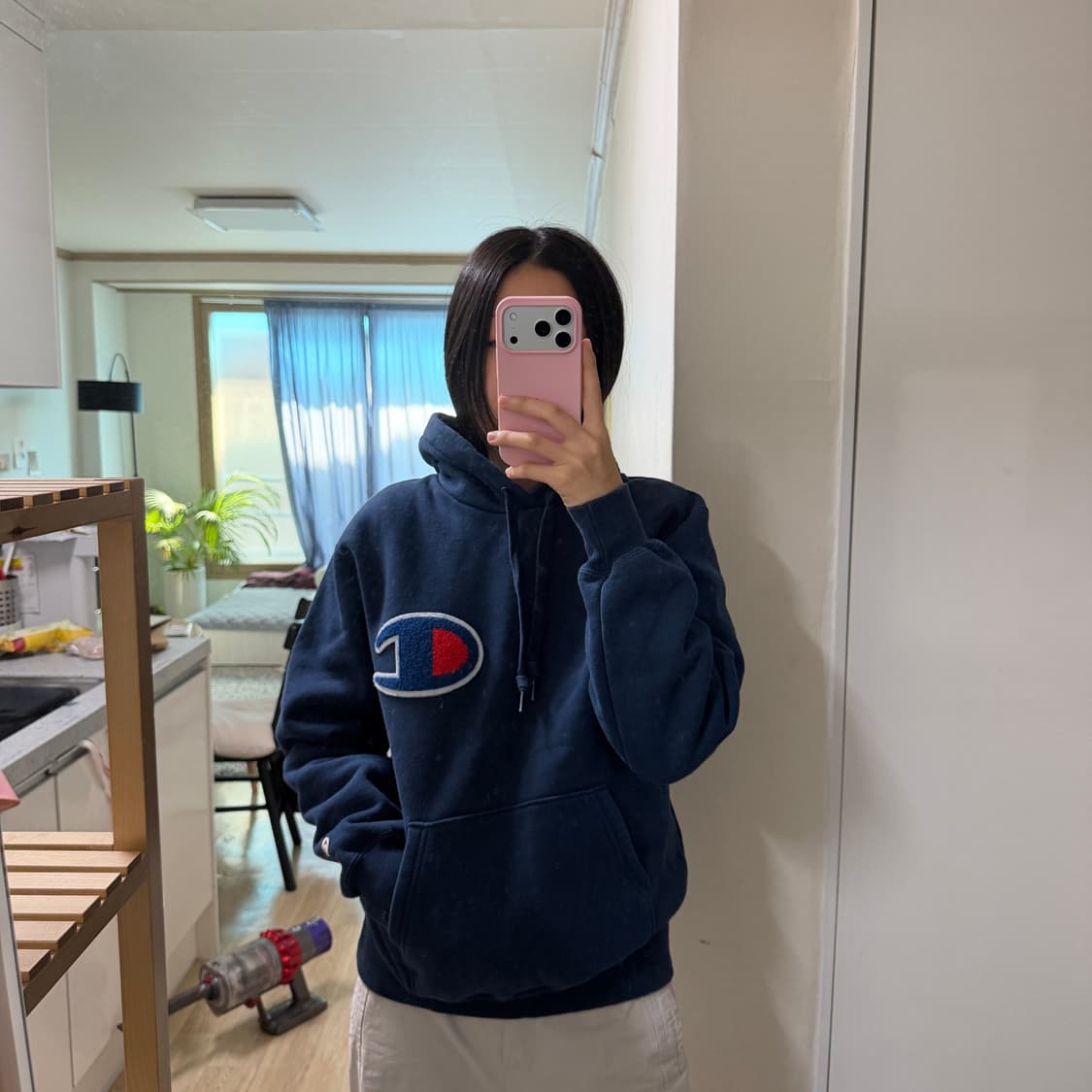 챔피온 재팬 빅로고 후드티 L 상품이미지2