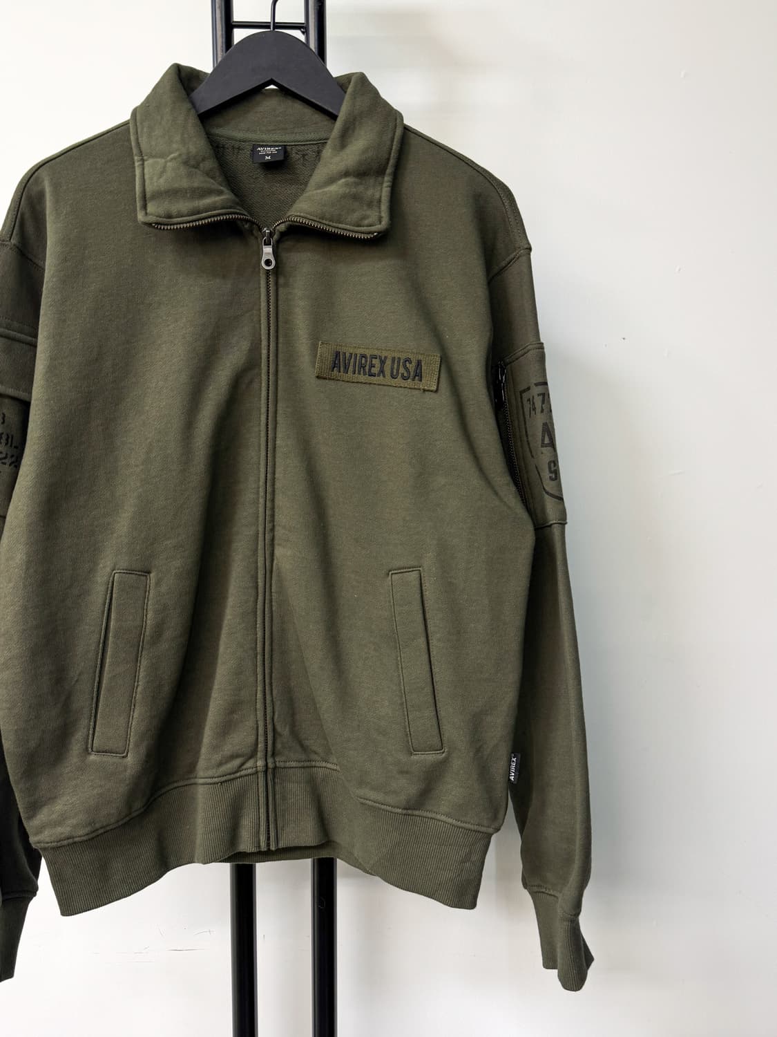 아비렉스 밀리터리 코튼 집업 상품이미지2