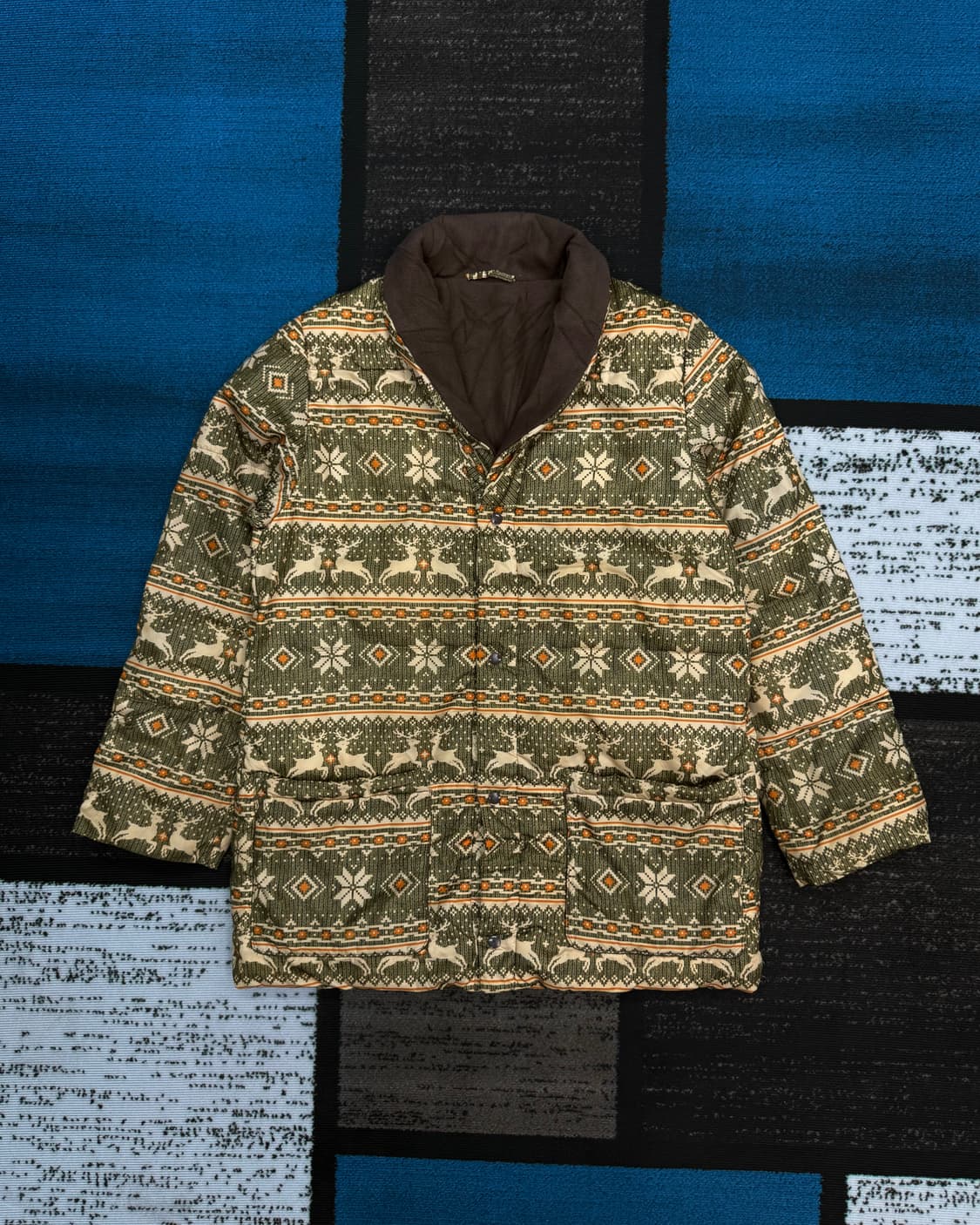 빈티지 노르딕 패턴 자켓 상품이미지1