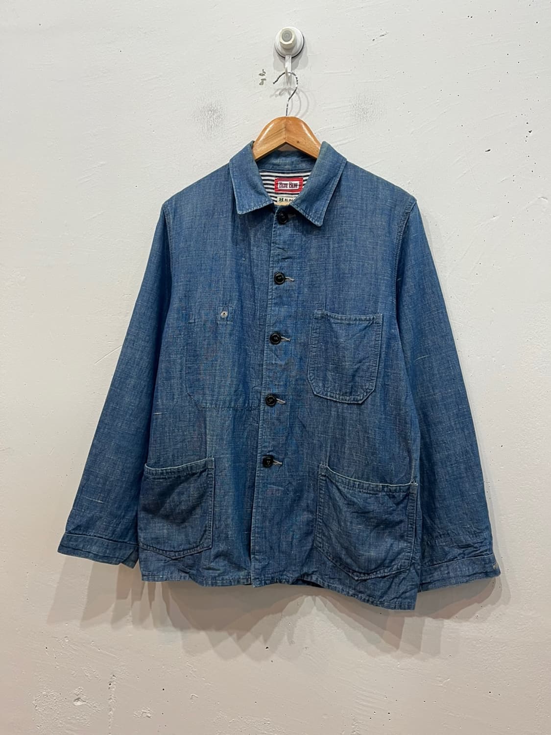 BLUE BLUE JAPAN 블루블루 헴프 커버올 자켓 MadeJAPAN 상품이미지1